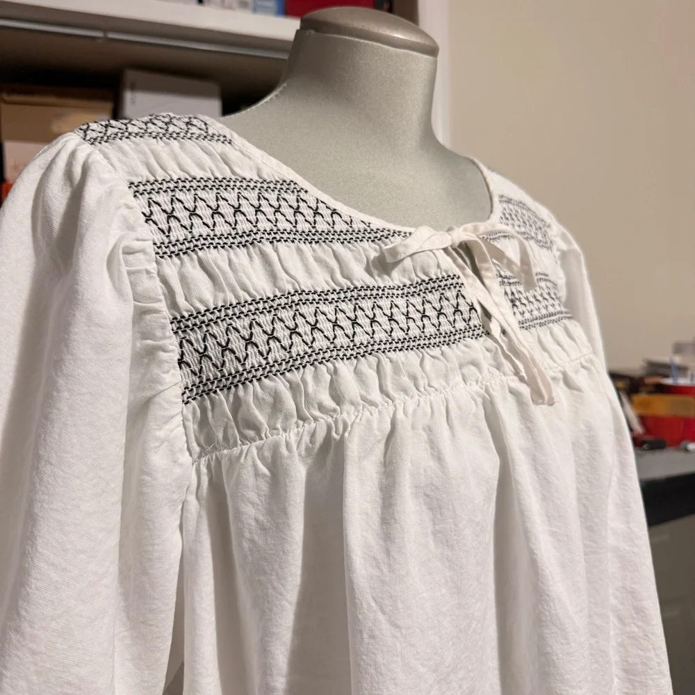 Torrid Blouse Stretchy Ruch Design - Picture 3 of 7